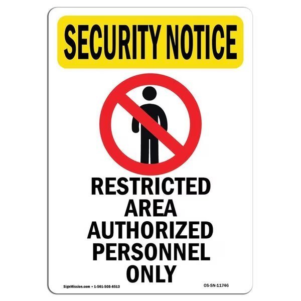 OSHA Security Sign, 18